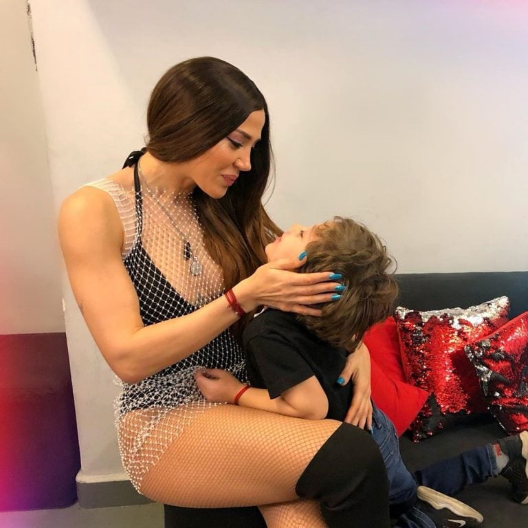 Jimena Barón y su hijo Momo Osvaldo (Foto: Instagram/ @baronjimena)