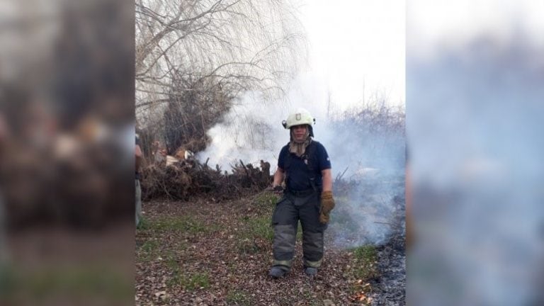 Gentileza Bomberos Voluntarios de Centenario.