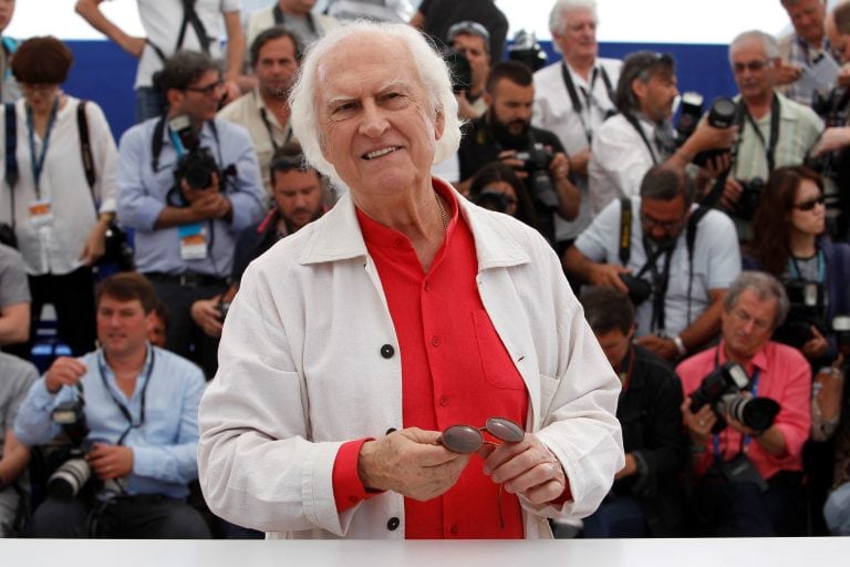 Fernando "Pino" Solanas durante la presentación de su película "Sur" en el festival de Cannes, en mayo de 2019 (AP/Lionel Cironneau) 