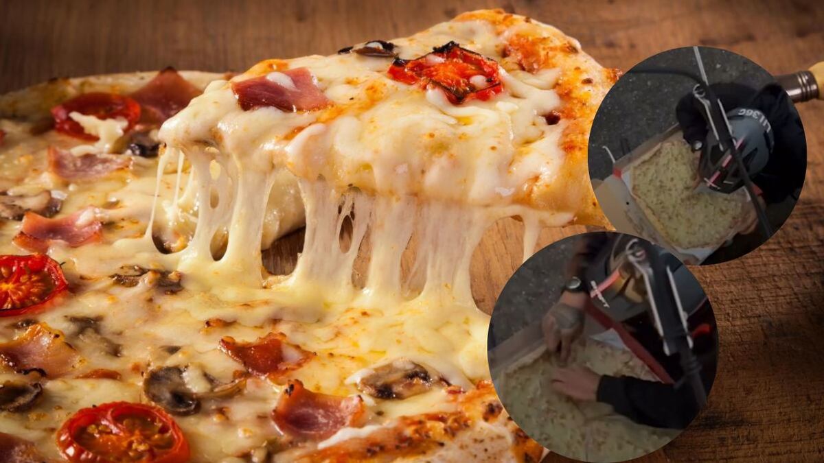 Un repartidor se comió la pizza que debía llevar y se volvió viral en las redes sociales