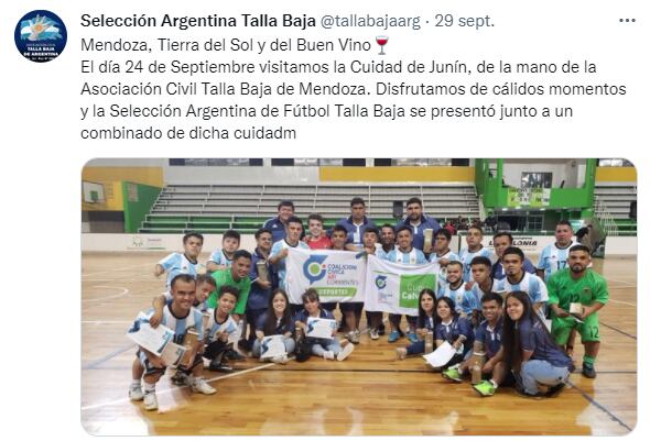 Talla Baja ya estuvo en Junín Mendoza y repetirá la historia con la Copa Argentina.