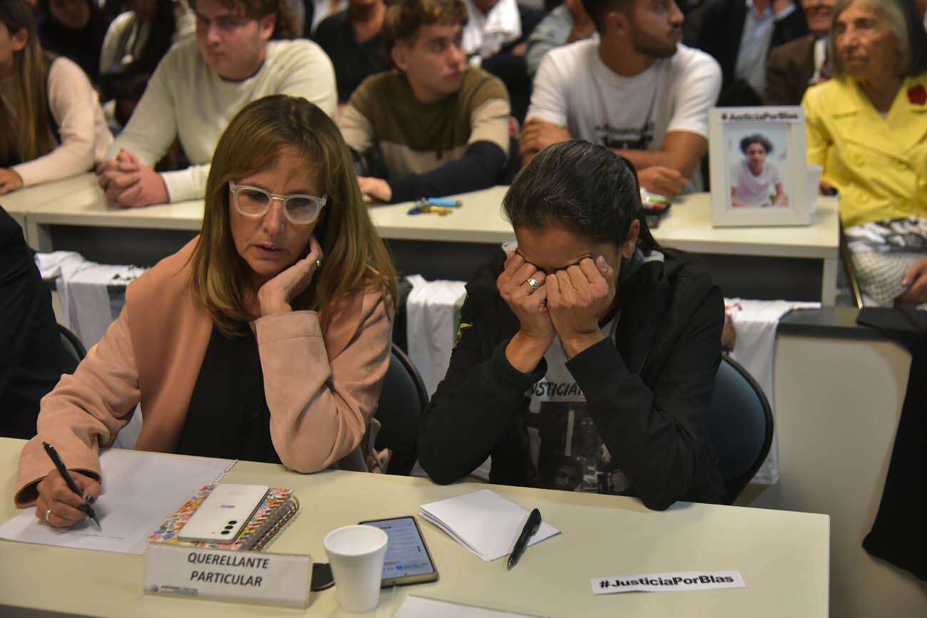 Momentos de la lectura de la sentencia por el crimen de Valentino Blas Correas. (Facundo Luque / La Voz)