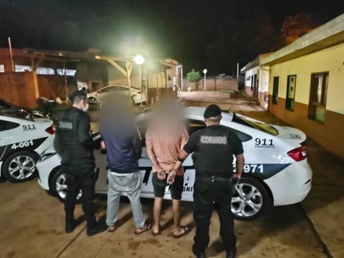 Dos jóvenes detenidos por robo y lesiones a otro en Oberá.