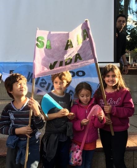 Marcha contra el aborto en Eldorado. (Foto: Misiones Online)