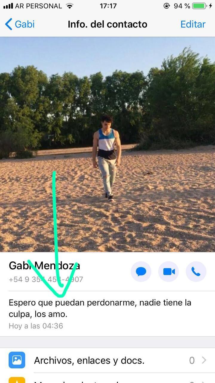 El joven que se habría quitado la vida en Mina Clavero había dejado un posteo en redes sociales anticipando su decisión.