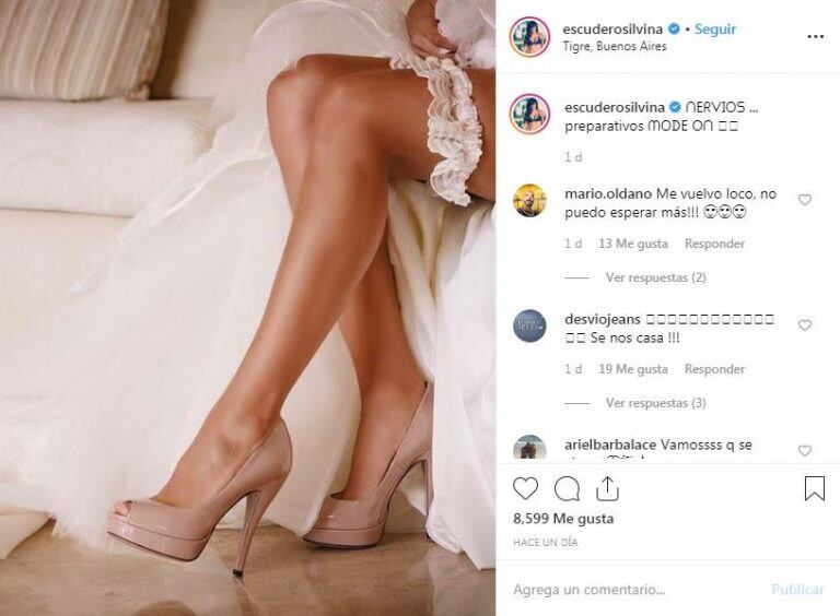 "Nervios, mode on", escribió la modelo. (Foto: Instagram)