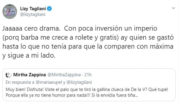 (Twitter: @lizytagliani)