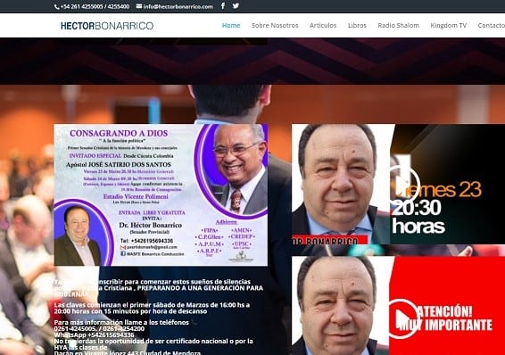 Bonarrico es doctor en teología filosófica, pastor, fundador de 70 iglesias  y fue elegido senador provincial por el segundo distrito en representación del Partido Intransigente.