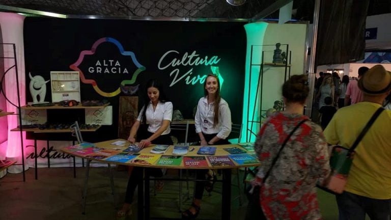 El stand de Alta Gracia, Cultura Viva en la 37º edición de la Feria Internacional de Artesanías.