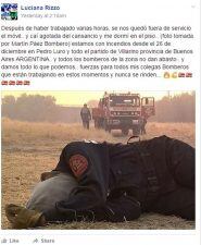 Foto bombero viral