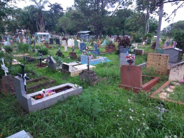 Abandono en el cementerio La Piedad.