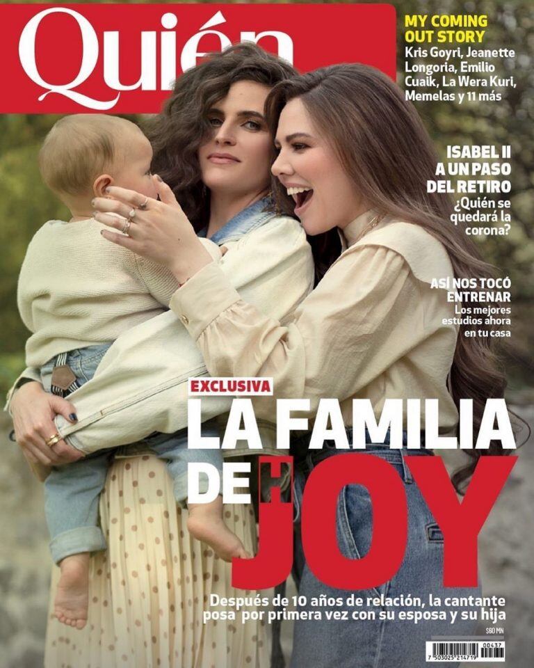 La cantante de Jesse & Joy se mostró por primera vez junto a su esposa e hija