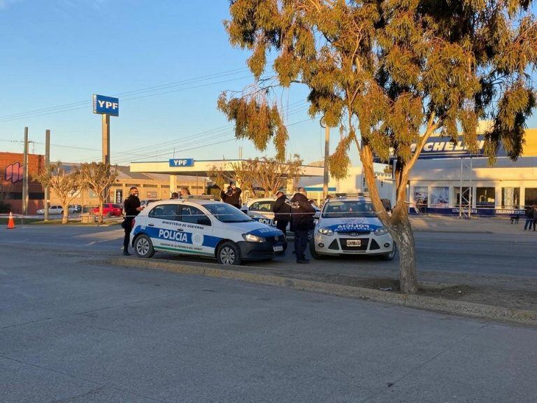 El accidente se produjo en el barrio Industrial.