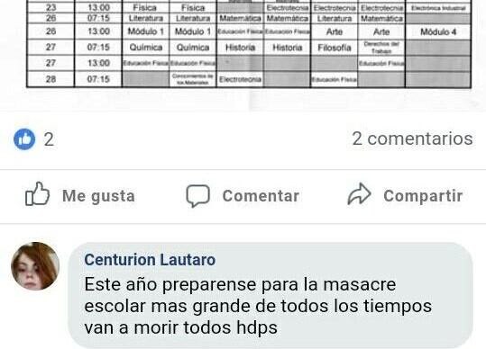 Un alumno amenazó con protagonizar una masacre en un colegio de Florencio Varela.