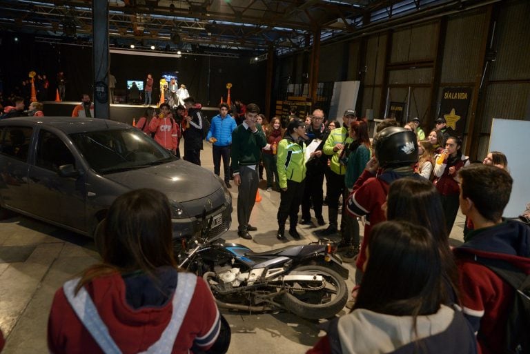 Simulacro de accidente vial en Mendoza.