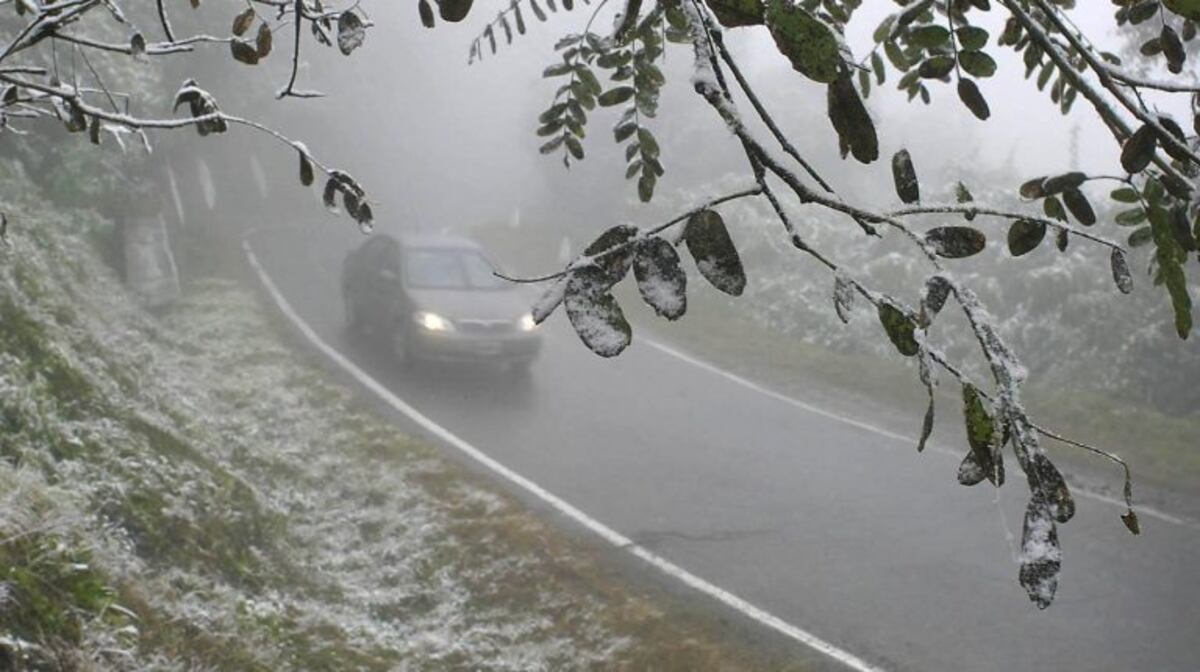 Anuncian nevadas para la noche del lunes en Mar del Plata