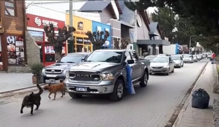 Se realizó una caravana por las principales calles de la ciudad.