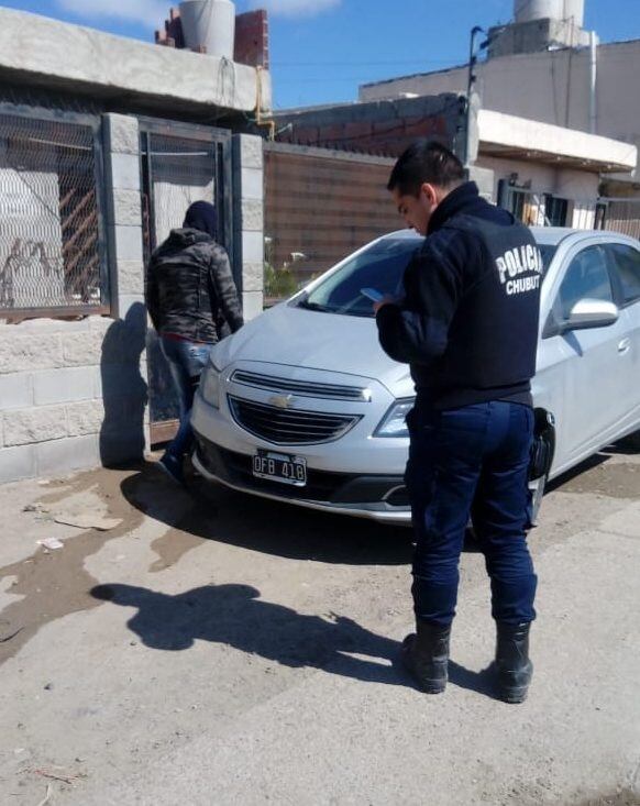 Operativo de la policia de Chubut.