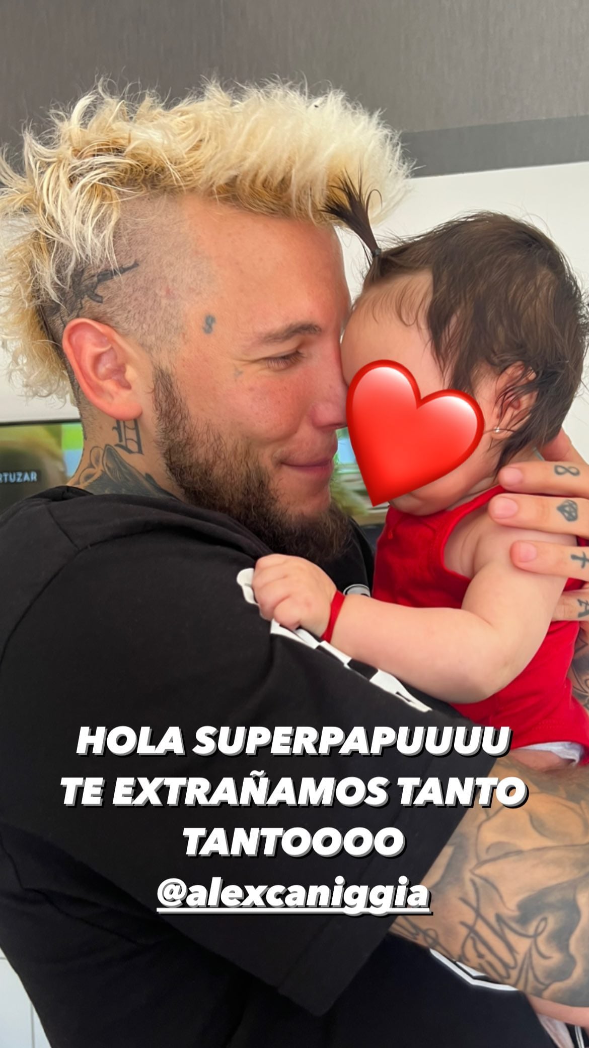 El reencuentro de Alex Caniggia con Melody Luz y su hija Venezia