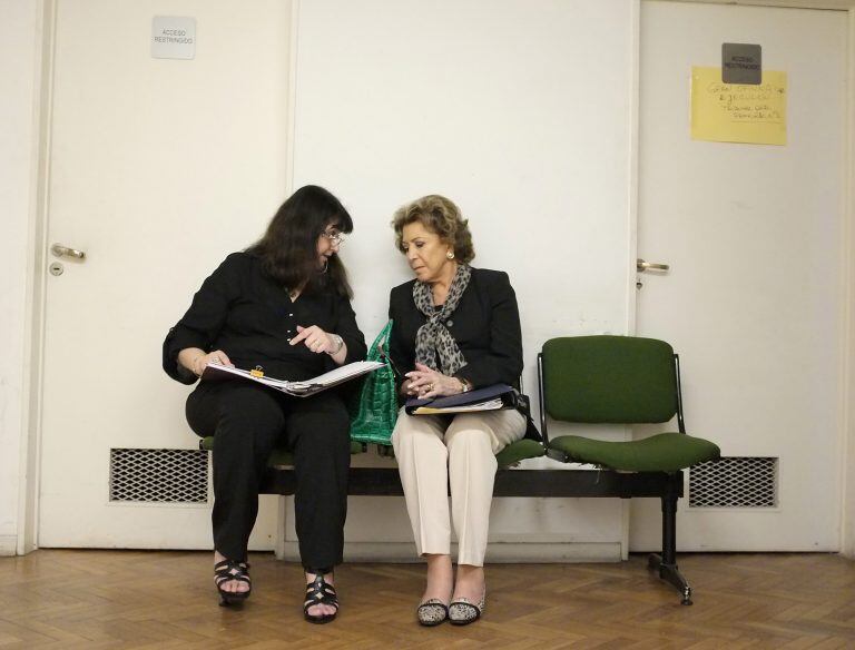 BUENOS AIRES 11/02/2014, LA EX FUNCIONARIA, MARÍA JULIA ALSOGARAY, INGRESA ESTA MAÑANA A LOS TRIBUNALES DE COMODORO PY 2002. DE ESTA CIUDAD. FOTO:DYN/ALBERTO RAGGIO. buenos aires Maria Julia Alsogaray ex funcionaria menemista  juicio declaracion en tribunales comodoro py caso corrupcion privatizacion telefonica entel