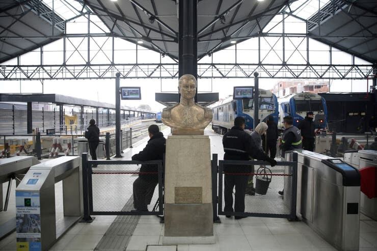 Inauguraron la renovada estación Retiro del tren San Martín. Fuente: LA NACION - Crédito: Fernando Massobrio