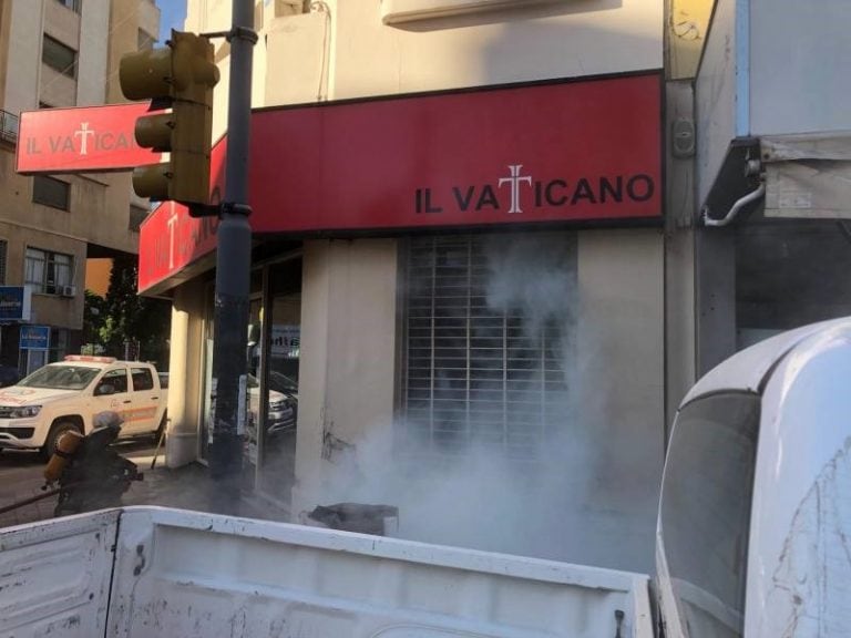 Incendio en un local de ropa del centro bahiense