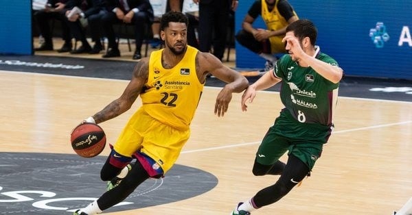 Barcelona le ganó a Unicaja sin Bolmaro en cancha