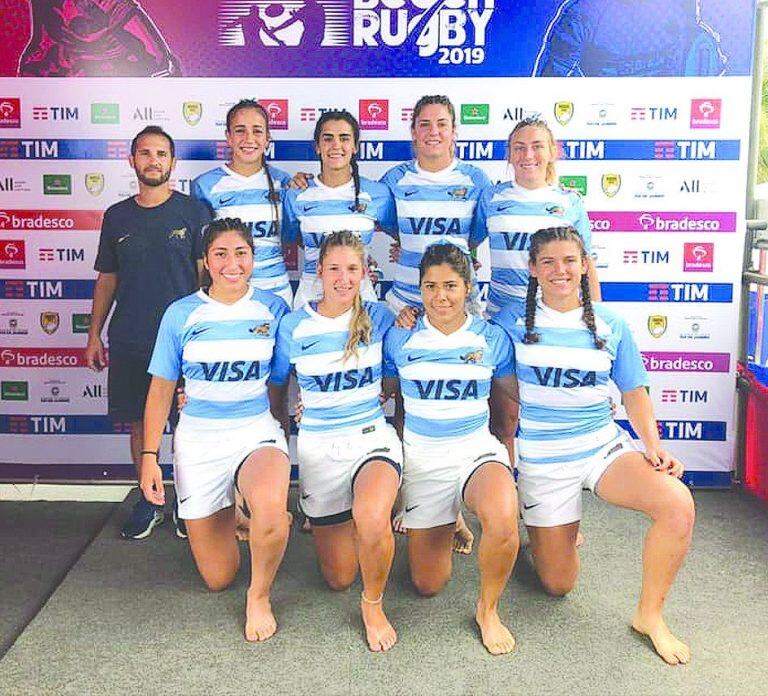 Seleccionado Argentino de Rugby Seven en el torneo de Beach Rugby en Brasil.