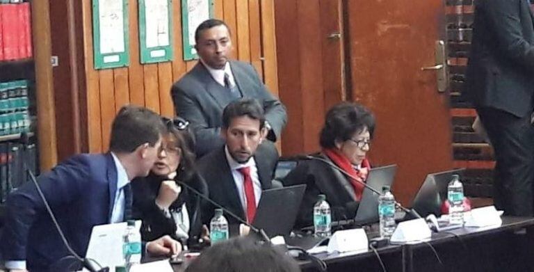 Representantes del Ministerio Público de la Acusación de Jujuy, Liliana Fernández de Montiel, Diego Cussel y Filomena Ortiz