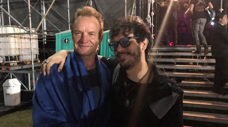 El recuerdo de su experiencia con Sting (Twitter)