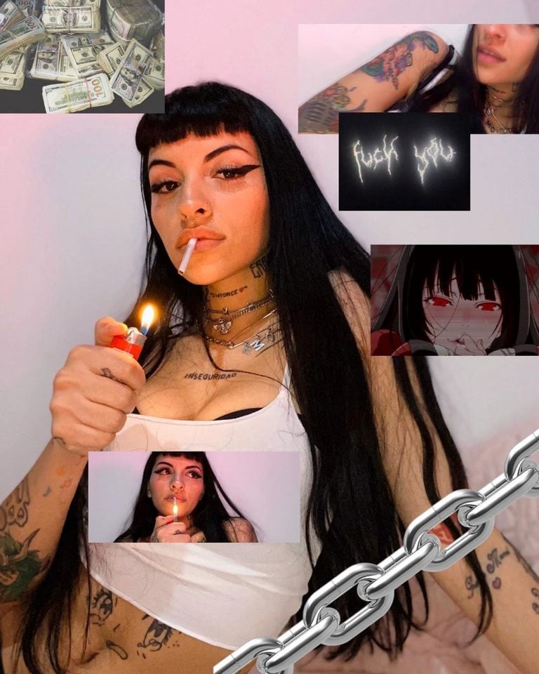 Cazzu se rebeló en Instagram con una video en topless y fumando