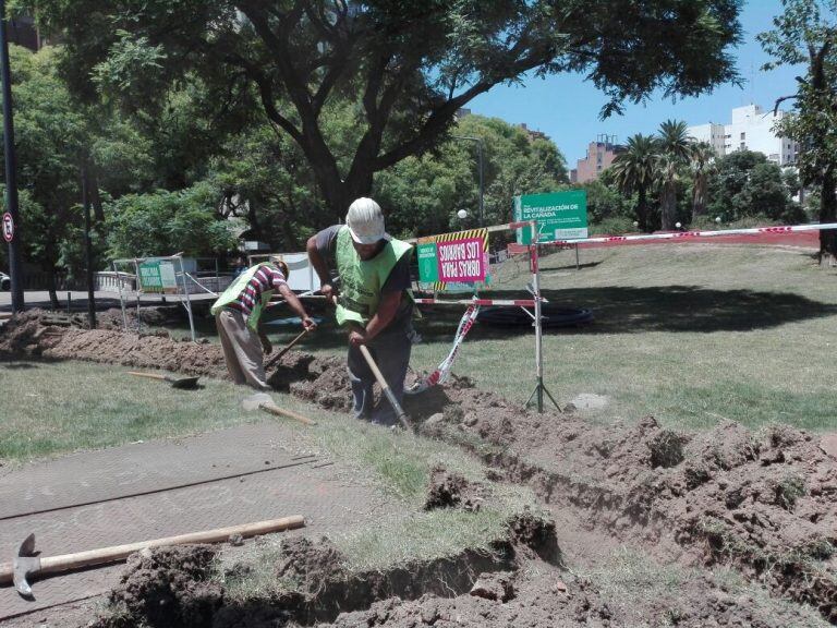 Obras en Plaza de la Intendencia