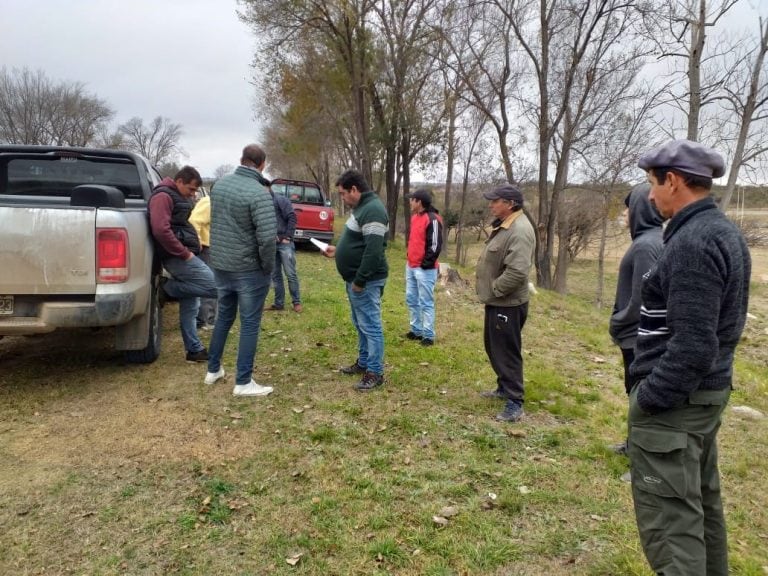 Asamblea de productores en ruta de Altas Cumbres