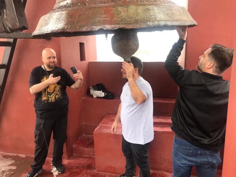 Últimas grabaciones del sonido de la Campana de la Patria y los cantos franciscanos (Facebook Museo del Convento San Francisco, Salta)