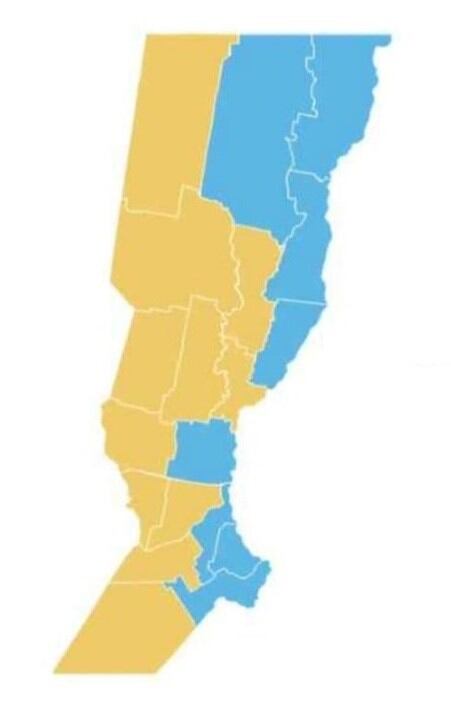 En once de los 19 departamentos de Santa Fe se impuso Juntos por el Cambio.