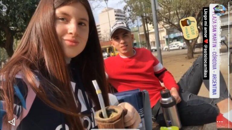 El juvenil, de 20 años, asumió como un error publicar una foto tomando mate en la Plaza San Martín.