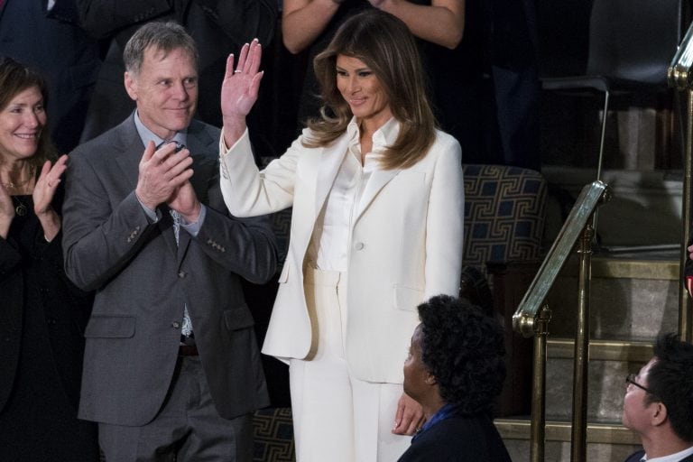 La primera dama de Estados Unidos, Melania Trump. (Foto: Alex Edelman/ZUMA Wire/dpa)