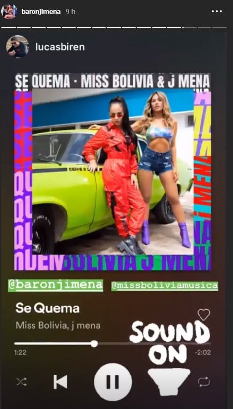 "Se quema", el nuevo tema de Miss Bolivia junto a Jimena Barón