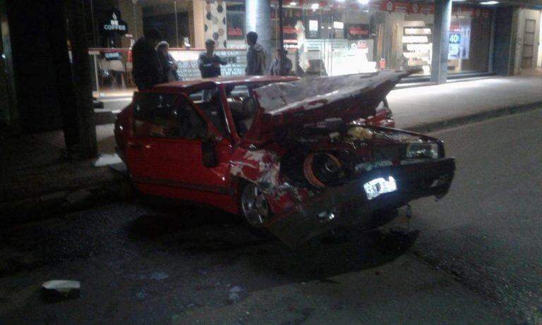 Accidente sobre Avenida Uruguay de Posadas