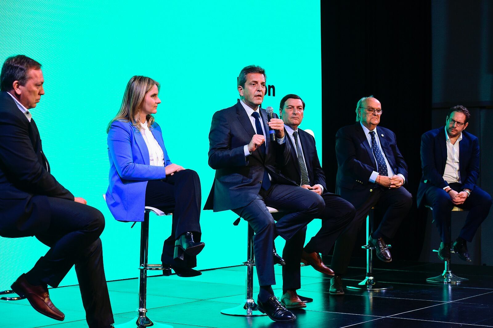 Sergio Massa en plena campaña.