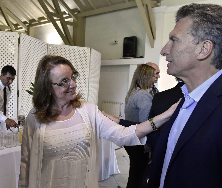 Alicia Kirchner y Mauricio Macri. (DYN/PRESIDENCIA).