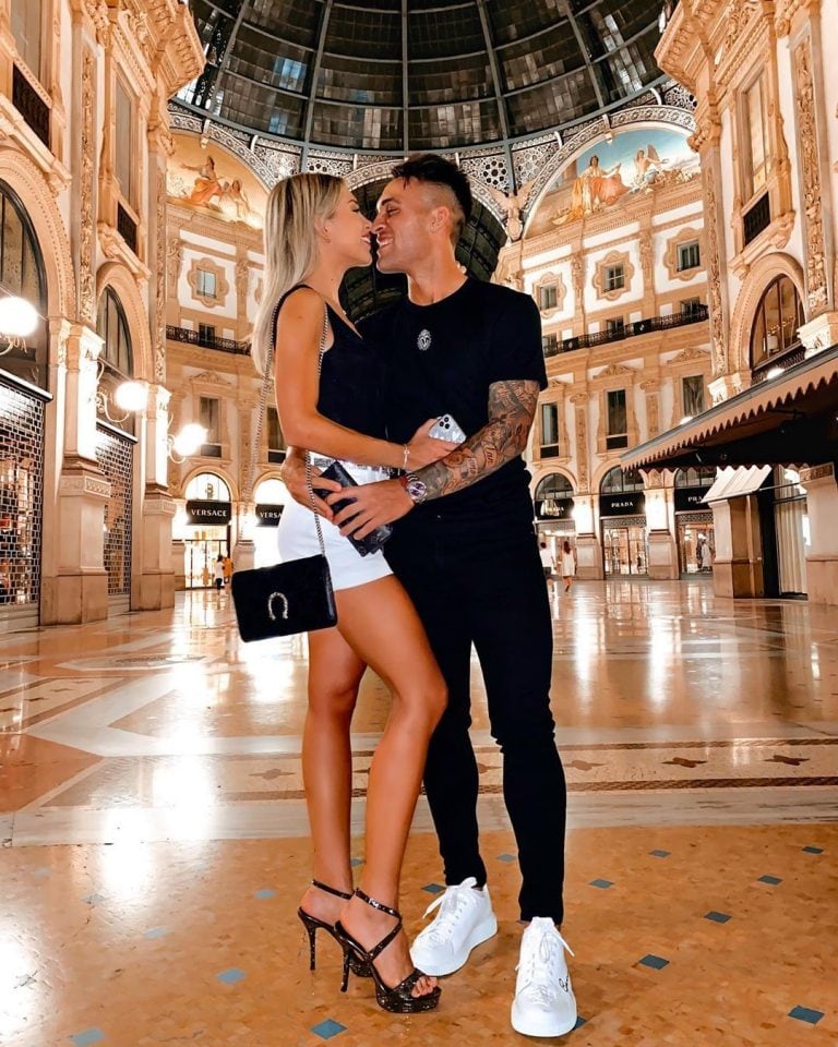 Lautaro Martínez y su novia Agustina Gandolfo (Instagram)