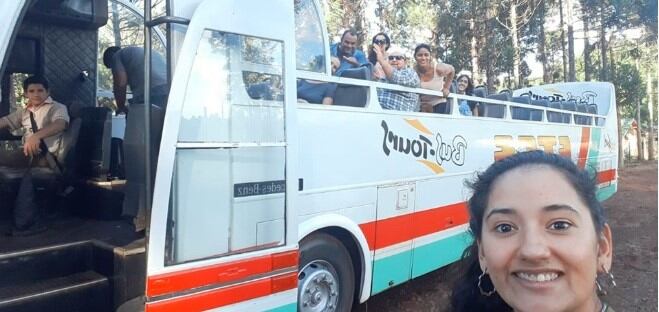 Eldorado: recorrida del grupo de inglés turístico con su profe Maglia Lorenzo. (Municipalidad de Eldorado)