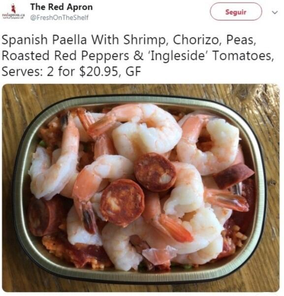 La "paella canadiense" que indignó a los usuarios