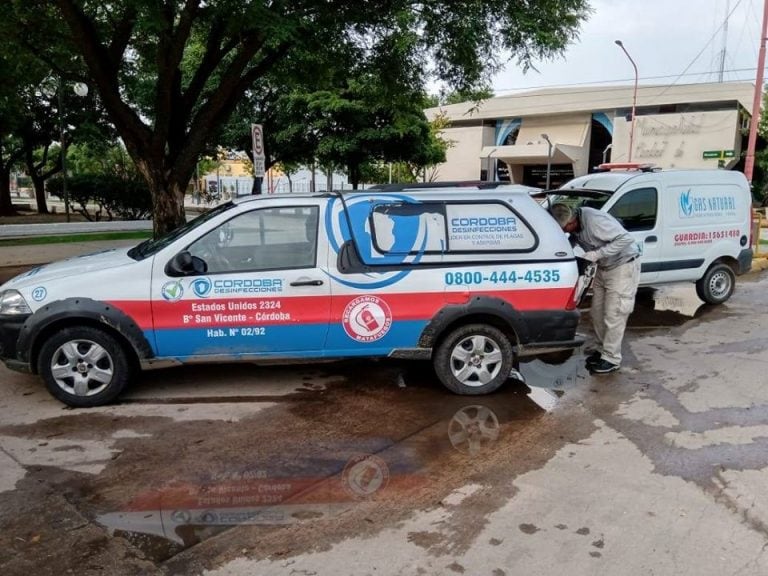 Fumigaciones contra el Dengue en Arroyito, La Curva y El Fuertecito