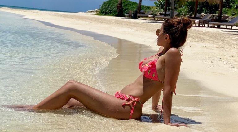 A pura playa, Antonela Roccuzzo rompió Instagram con una foto en bikini. (Instagram)