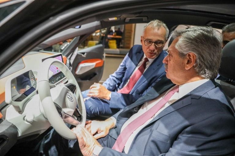 El Presidente se reunió con ejecutivos de Volkswagen. (crédito: presidencia)