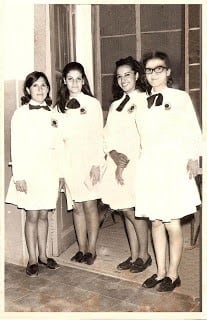 Alumnas de la "Paula Dominguez de Bazán" en San Luis.