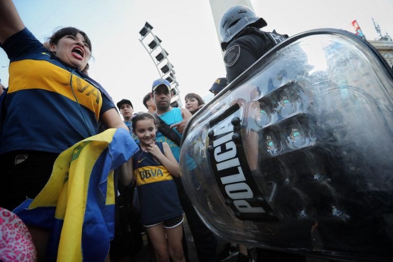 Se monatará un fuerte operativo en las adyacencias
 del Estadio Monumental (Foto: EFE/Juan Ignacio Roncoroni)