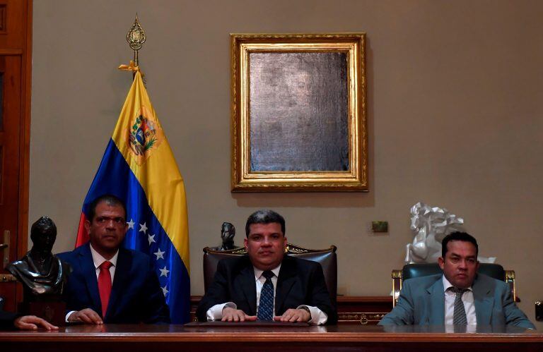 Luis Parra, elegido por el oficialismo como presidente de la Asamblea Nacional (Foto: Federico PARRA/AFP)